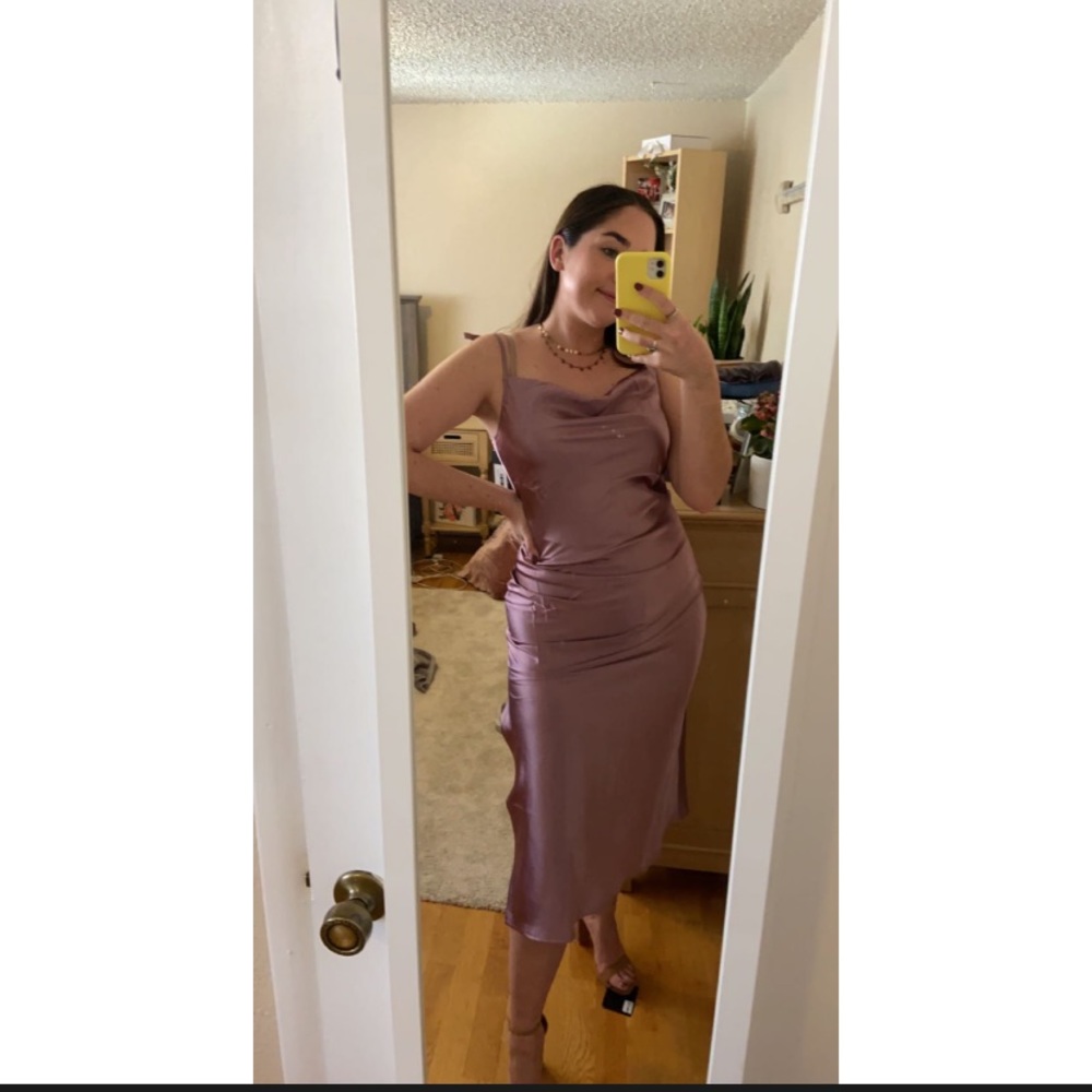 Lady Black Tie Bridesmaids Dress